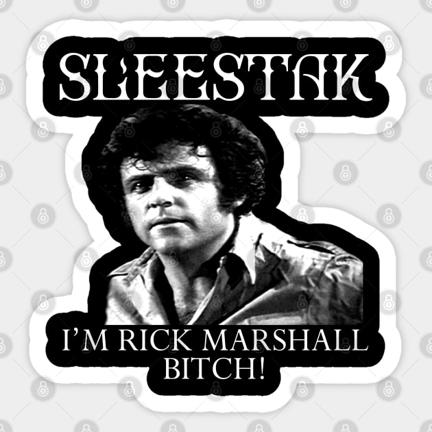 Sleestak - Rick Marshall, doom, stoner, metal, psychedelic Land of the Lost Sticker by AltrusianGrace